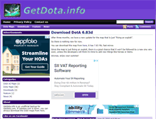 Tablet Screenshot of getdota.info